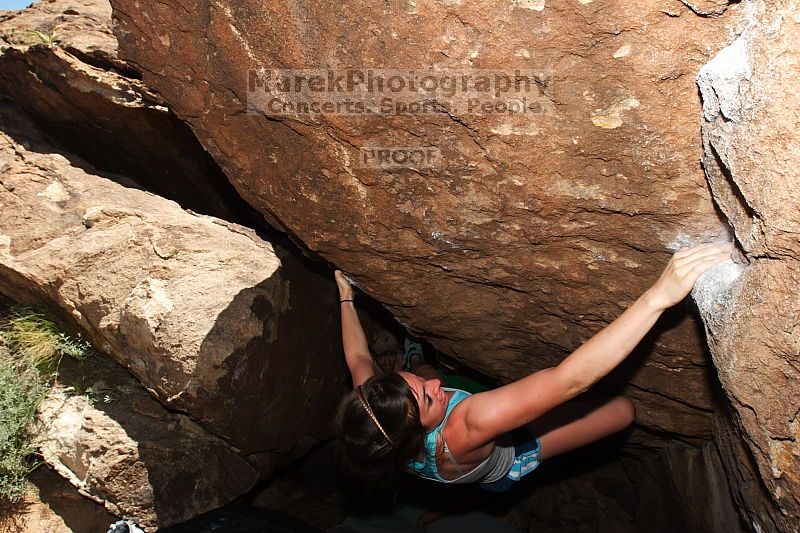 Rock climbing in Hueco Tanks State Park and Historic Site during the Hueco Tanks Awesome Fest 2.0 trip, Sunday, September 05, 2010.
Filename: SRM_20100905_13553872.JPG
Aperture: f/8.0
Shutter Speed: 1/250
Body: Canon EOS 20D
Lens: Canon EF 16-35mm f/2.8 L