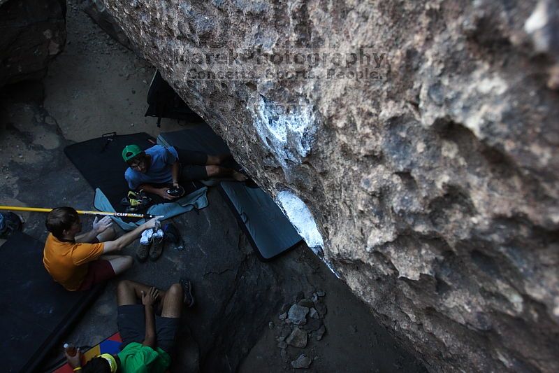 Rock climbing in Hueco Tanks State Park and Historic Site during the Hueco Tanks Awesome Fest 2.0 trip, Sunday, September 05, 2010.
Filename: SRM_20100905_18593489.JPG
Aperture: f/4.0
Shutter Speed: 1/200
Body: Canon EOS 20D
Lens: Canon EF 16-35mm f/2.8 L