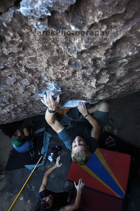 Rock climbing in Hueco Tanks State Park and Historic Site during the Hueco Tanks Awesome Fest 2.0 trip, Sunday, September 05, 2010.
Filename: SRM_20100905_19034694.JPG
Aperture: f/4.0
Shutter Speed: 1/200
Body: Canon EOS 20D
Lens: Canon EF 16-35mm f/2.8 L
