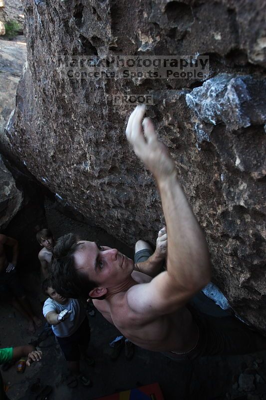 Rock climbing in Hueco Tanks State Park and Historic Site during the Hueco Tanks Awesome Fest 2.0 trip, Sunday, September 05, 2010.
Filename: SRM_20100905_19230754.JPG
Aperture: f/5.0
Shutter Speed: 1/250
Body: Canon EOS 20D
Lens: Canon EF 16-35mm f/2.8 L