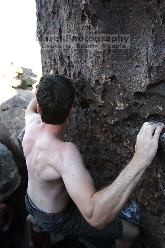 Rock climbing in Hueco Tanks State Park and Historic Site during the Hueco Tanks Awesome Fest 2.0 trip, Sunday, September 05, 2010.
Filename: SRM_20100905_19231356.JPG
Aperture: f/5.0
Shutter Speed: 1/250
Body: Canon EOS 20D
Lens: Canon EF 16-35mm f/2.8 L
