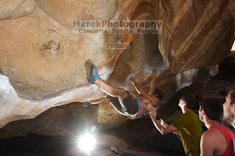 Bouldering in Hueco Tanks on %m/%d/%Y

Filename: SRM_20160219_1438430.jpg
Aperture: f/8.0
Shutter Speed: 1/250
Body: Canon EOS 20D
Lens: Canon EF 16-35mm f/2.8 L