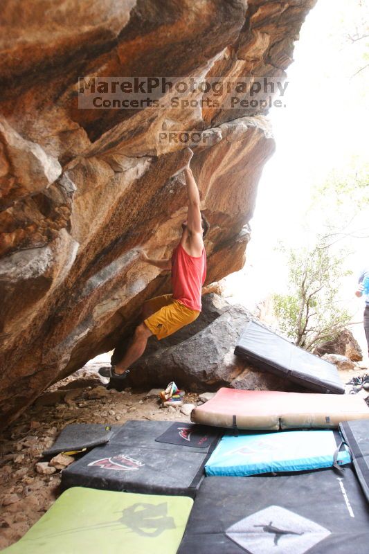 Bouldering in Hueco Tanks on %m/%d/%Y

Filename: SRM_20160219_1609170.jpg
Aperture: f/2.8
Shutter Speed: 1/320
Body: Canon EOS 20D
Lens: Canon EF 16-35mm f/2.8 L