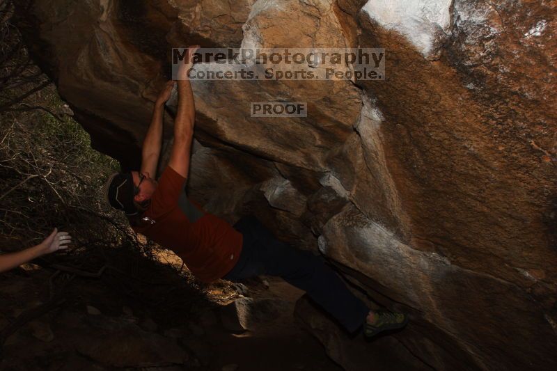 Bouldering in Hueco Tanks on %m/%d/%Y

Filename: SRM_20160219_1632350.jpg
Aperture: f/9.0
Shutter Speed: 1/250
Body: Canon EOS 20D
Lens: Canon EF 16-35mm f/2.8 L