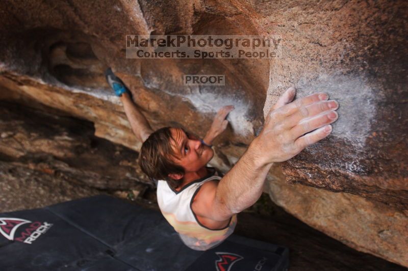 Bouldering in Hueco Tanks on %m/%d/%Y

Filename: SRM_20160219_1806180.jpg
Aperture: f/2.8
Shutter Speed: 1/250
Body: Canon EOS 20D
Lens: Canon EF 16-35mm f/2.8 L