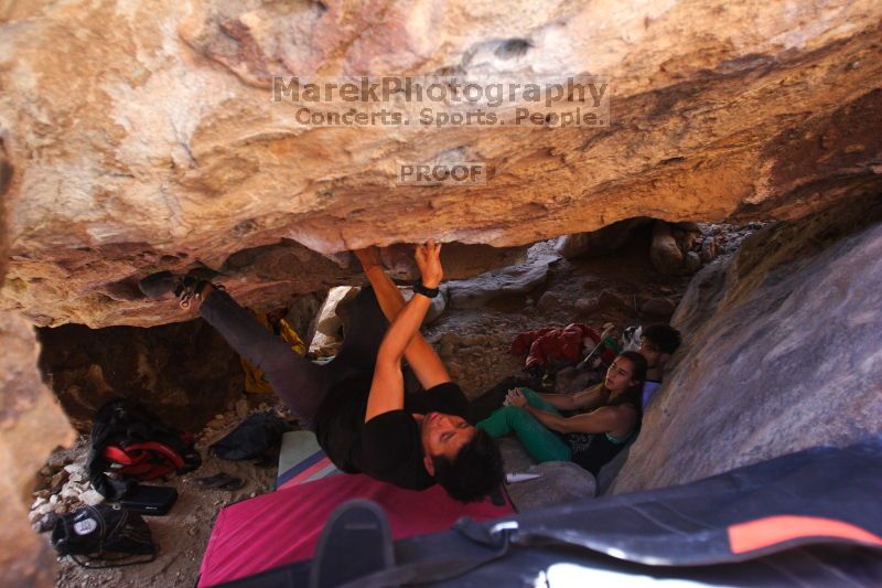 Bouldering in Hueco Tanks on 02/27/2016 with Blue Lizard Climbing and Yoga
Filename: SRM_20160227_1440150.JPG
Aperture: f/2.8
Shutter Speed: 1/250
Body: Canon EOS 20D
Lens: Canon EF 16-35mm f/2.8 L