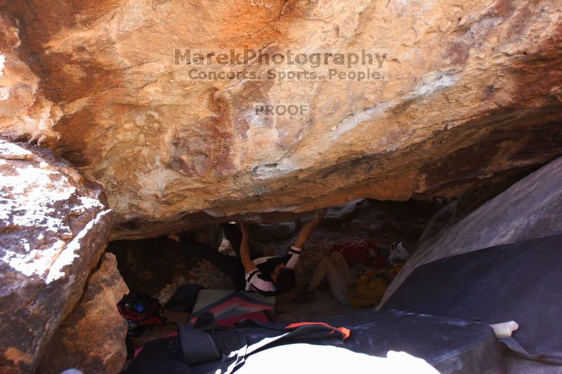 Bouldering in Hueco Tanks on 02/27/2016 with Blue Lizard Climbing and Yoga
Filename: SRM_20160227_1448400.JPG
Aperture: f/2.8
Shutter Speed: 1/250
Body: Canon EOS 20D
Lens: Canon EF 16-35mm f/2.8 L