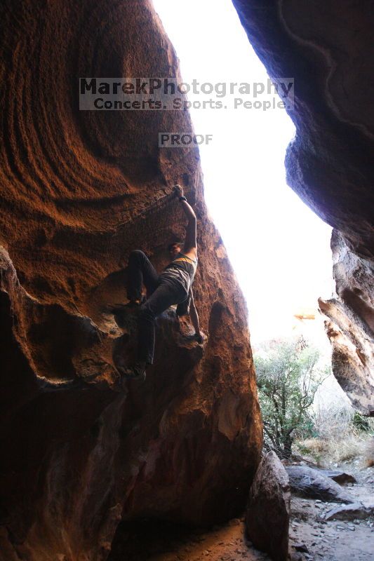Bouldering in Hueco Tanks on 02/27/2016 with Blue Lizard Climbing and Yoga

Filename: SRM_20160227_1649220.JPG
Aperture: f/2.8
Shutter Speed: 1/250
Body: Canon EOS 20D
Lens: Canon EF 16-35mm f/2.8 L