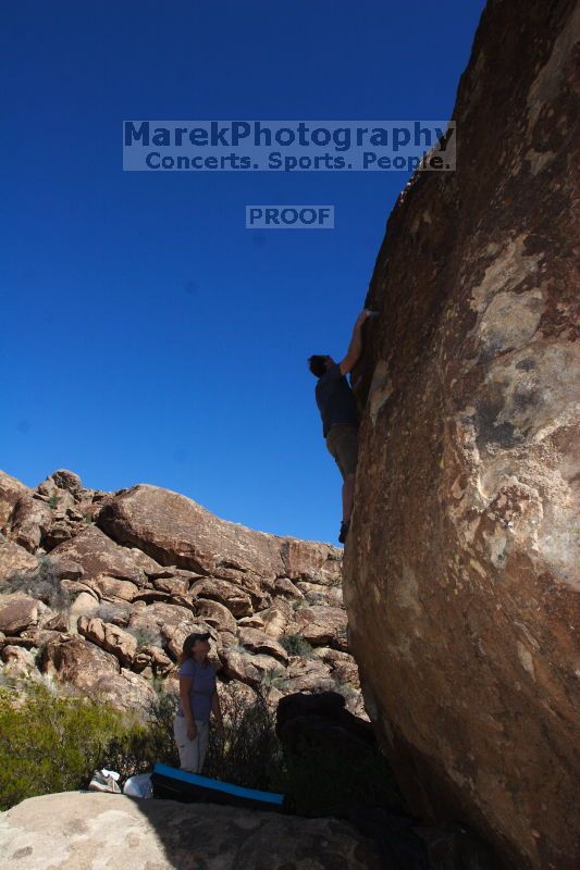 Bouldering in Hueco Tanks on 03/13/2016 with Blue Lizard Climbing and Yoga
Filename: SRM_20160313_1434300.jpg
Aperture: f/9.0
Shutter Speed: 1/250
Body: Canon EOS 20D
Lens: Canon EF 16-35mm f/2.8 L