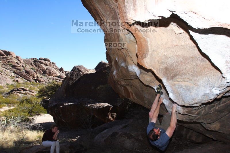 Bouldering in Hueco Tanks on 03/13/2016 with Blue Lizard Climbing and Yoga
Filename: SRM_20160313_1511210.jpg
Aperture: f/9.0
Shutter Speed: 1/250
Body: Canon EOS 20D
Lens: Canon EF 16-35mm f/2.8 L