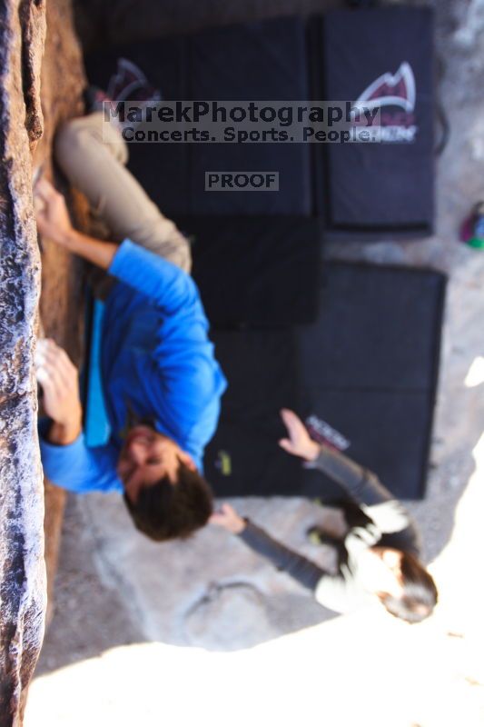 Bouldering in Hueco Tanks on 03/19/2016 with Blue Lizard Climbing and Yoga
Filename: SRM_20160319_0956381.jpg
Aperture: f/2.8
Shutter Speed: 1/400
Body: Canon EOS 20D
Lens: Canon EF 16-35mm f/2.8 L