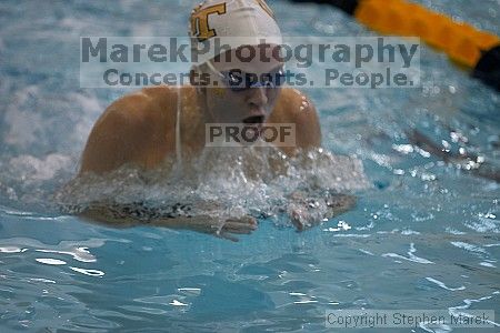 Lisa Hancock placed 5th in the women;s 200 yd medley against UVA.
Filename: crw_3704_std.jpg
Aperture: f/2.8
Shutter Speed: 1/400
Body: Canon EOS DIGITAL REBEL
Lens: Canon EF 80-200mm f/2.8 L
