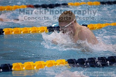 Alex Williams placed 4th in the 100m breaststroke against FSU, UMD and VT

Filename: crw_3027_std.jpg
Aperture: f/2.8
Shutter Speed: 1/500
Body: Canon EOS DIGITAL REBEL
Lens: Canon EF 80-200mm f/2.8 L