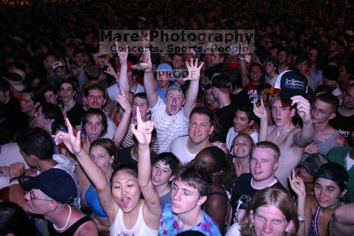The Foo Fighters perform on the 99X stage on the second day of Music Midtown, 2004.

Filename: IMG_6746.jpg
Aperture: f/4.0
Shutter Speed: 1/60
Body: Canon EOS DIGITAL REBEL
Lens: Canon EF-S 18-55mm f/3.5-5.6