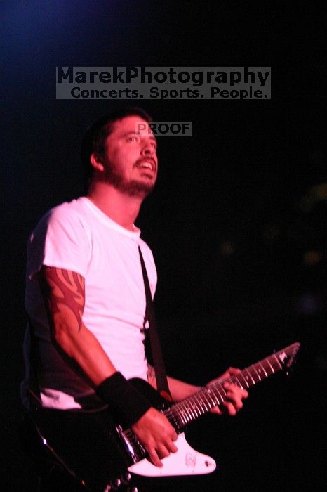 The Foo Fighters perform on the 99X stage on the second day of Music Midtown, 2004.
Filename: IMG_6815.jpg
Aperture: f/2.8
Shutter Speed: 1/250
Body: Canon EOS DIGITAL REBEL
Lens: Canon EF 80-200mm f/2.8 L