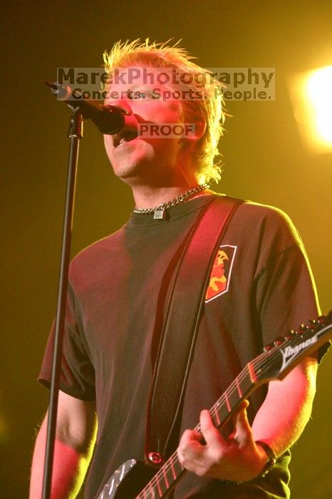 The Offspring performs on the 99X stage on the second day of Music Midtown, 2004.

Filename: IMG_6675.jpg
Aperture: f/2.8
Shutter Speed: 1/250
Body: Canon EOS DIGITAL REBEL
Lens: Canon EF 80-200mm f/2.8 L