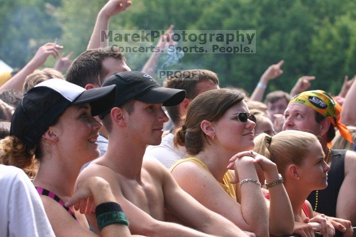 Smile Empty Soul performs on the 99X stage on the second day of Music Midtown, 2004.
Filename: IMG_6270.jpg
Aperture: f/5.0
Shutter Speed: 1/320
Body: Canon EOS DIGITAL REBEL
Lens: Canon EF 80-200mm f/2.8 L