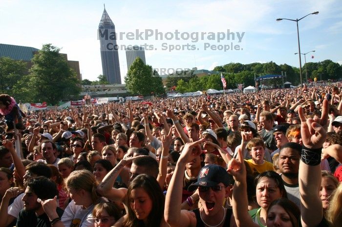 Trapt performs on the 99X stage on the second day of Music Midtown, 2004.
Filename: IMG_6415.jpg
Aperture: f/16.0
Shutter Speed: 1/80
Body: Canon EOS DIGITAL REBEL
Lens: Canon EF-S 18-55mm f/3.5-5.6
