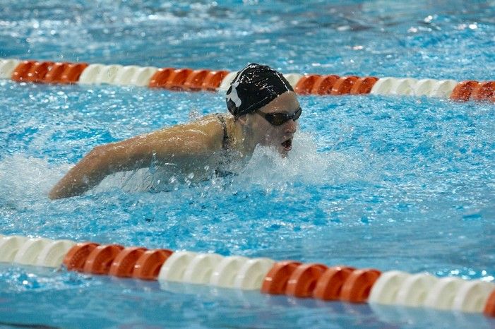 Mary Beck of the Longhorn Aquatic swim team placed 7th overall in the 200 IM Prelims with a time of 2:02.47 at the Speedo American Short Course Championships.

Filename: SRM_20060304_112118_2.jpg
Aperture: f/4.0
Shutter Speed: 1/320
Body: Canon EOS 20D
Lens: Canon EF 80-200mm f/2.8 L
