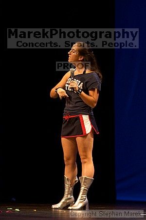 The superhero contest, which took place earlier in the day, was brought on stage in between acts at the Mock Rock competition at the Ferst Center.

Filename: crw_1641_std.jpg
Aperture: f/2.8
Shutter Speed: 1/60
Body: Canon EOS DIGITAL REBEL
Lens: Canon EF 80-200mm f/2.8 L