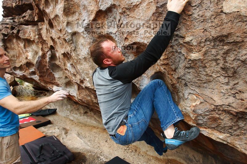 Bouldering in Hueco Tanks on 10/19/2018 with Blue Lizard Climbing and Yoga

Filename: SRM_20181019_1020240.jpg
Aperture: f/5.6
Shutter Speed: 1/400
Body: Canon EOS-1D Mark II
Lens: Canon EF 16-35mm f/2.8 L