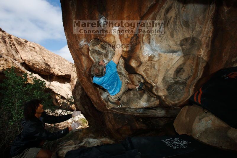 Bouldering in Hueco Tanks on 10/19/2018 with Blue Lizard Climbing and Yoga
Filename: SRM_20181019_1223500.jpg
Aperture: f/8.0
Shutter Speed: 1/250
Body: Canon EOS-1D Mark II
Lens: Canon EF 16-35mm f/2.8 L
