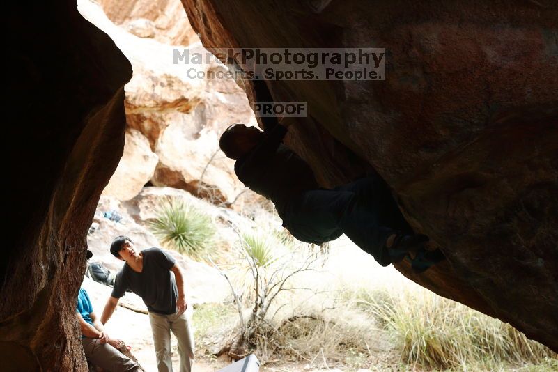 Bouldering in Hueco Tanks on 10/19/2018 with Blue Lizard Climbing and Yoga

Filename: SRM_20181019_1311490.jpg
Aperture: f/4.0
Shutter Speed: 1/320
Body: Canon EOS-1D Mark II
Lens: Canon EF 50mm f/1.8 II