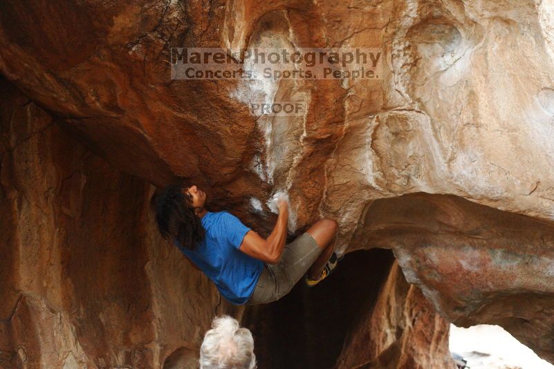 Bouldering in Hueco Tanks on 10/19/2018 with Blue Lizard Climbing and Yoga
Filename: SRM_20181019_1414060.jpg
Aperture: f/2.8
Shutter Speed: 1/320
Body: Canon EOS-1D Mark II
Lens: Canon EF 50mm f/1.8 II