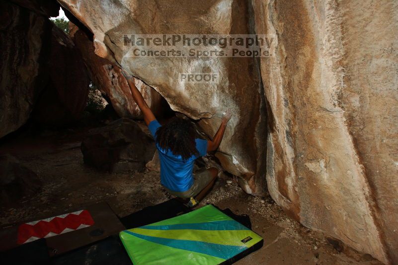 Bouldering in Hueco Tanks on 10/19/2018 with Blue Lizard Climbing and Yoga
Filename: SRM_20181019_1705110.jpg
Aperture: f/5.6
Shutter Speed: 1/250
Body: Canon EOS-1D Mark II
Lens: Canon EF 16-35mm f/2.8 L