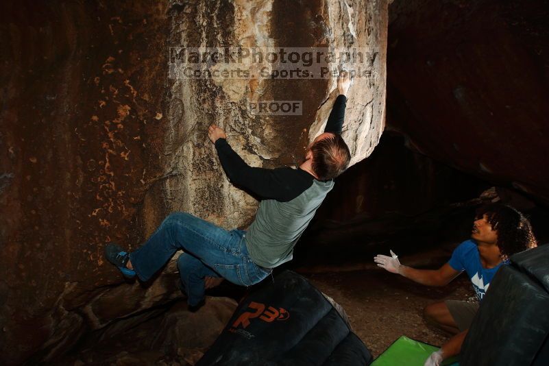 Bouldering in Hueco Tanks on 10/19/2018 with Blue Lizard Climbing and Yoga

Filename: SRM_20181019_1717420.jpg
Aperture: f/6.3
Shutter Speed: 1/250
Body: Canon EOS-1D Mark II
Lens: Canon EF 16-35mm f/2.8 L