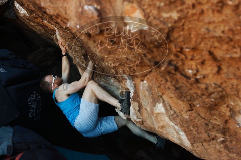 Bouldering in Hueco Tanks on 11/02/2018 with Blue Lizard Climbing and Yoga
Filename: SRM_20181102_1008471.jpg
Aperture: f/3.5
Shutter Speed: 1/400
Body: Canon EOS-1D Mark II
Lens: Canon EF 50mm f/1.8 II