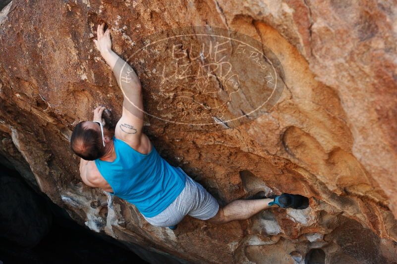 Bouldering in Hueco Tanks on 11/02/2018 with Blue Lizard Climbing and Yoga

Filename: SRM_20181102_1044340.jpg
Aperture: f/4.0
Shutter Speed: 1/640
Body: Canon EOS-1D Mark II
Lens: Canon EF 50mm f/1.8 II