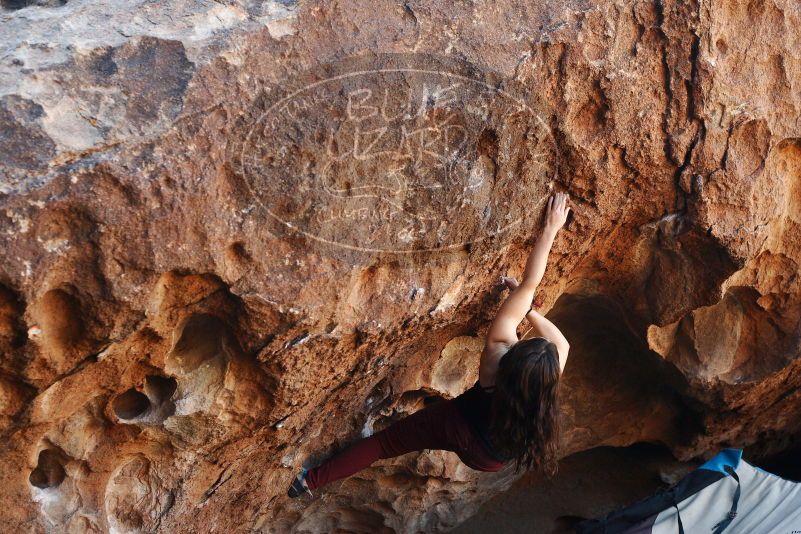 Bouldering in Hueco Tanks on 11/02/2018 with Blue Lizard Climbing and Yoga
Filename: SRM_20181102_1054170.jpg
Aperture: f/4.0
Shutter Speed: 1/400
Body: Canon EOS-1D Mark II
Lens: Canon EF 50mm f/1.8 II