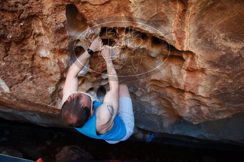 Bouldering in Hueco Tanks on 11/02/2018 with Blue Lizard Climbing and Yoga
Filename: SRM_20181102_1128370.jpg
Aperture: f/4.0
Shutter Speed: 1/320
Body: Canon EOS-1D Mark II
Lens: Canon EF 16-35mm f/2.8 L