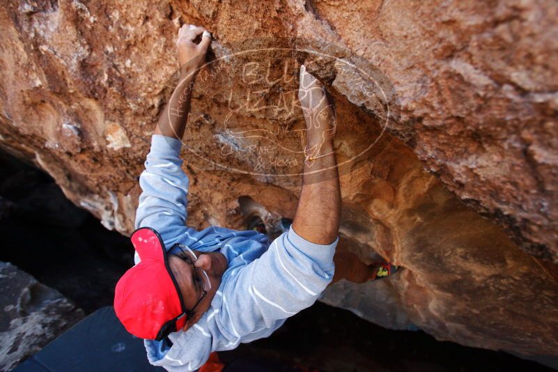 Bouldering in Hueco Tanks on 11/02/2018 with Blue Lizard Climbing and Yoga

Filename: SRM_20181102_1129311.jpg
Aperture: f/4.0
Shutter Speed: 1/400
Body: Canon EOS-1D Mark II
Lens: Canon EF 16-35mm f/2.8 L