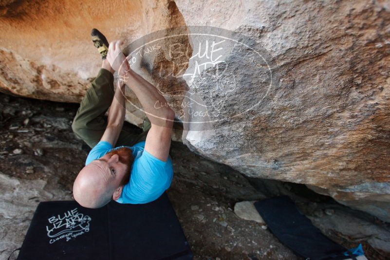Bouldering in Hueco Tanks on 11/02/2018 with Blue Lizard Climbing and Yoga
Filename: SRM_20181102_1245190.jpg
Aperture: f/4.0
Shutter Speed: 1/250
Body: Canon EOS-1D Mark II
Lens: Canon EF 16-35mm f/2.8 L