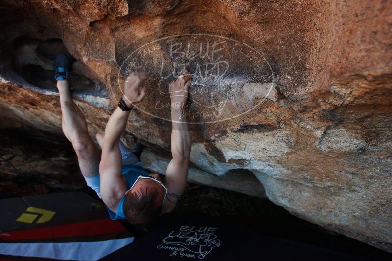 Bouldering in Hueco Tanks on 11/02/2018 with Blue Lizard Climbing and Yoga
Filename: SRM_20181102_1351490.jpg
Aperture: f/4.0
Shutter Speed: 1/320
Body: Canon EOS-1D Mark II
Lens: Canon EF 16-35mm f/2.8 L