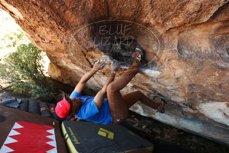 Bouldering in Hueco Tanks on 11/02/2018 with Blue Lizard Climbing and Yoga
Filename: SRM_20181102_1352400.jpg
Aperture: f/4.0
Shutter Speed: 1/320
Body: Canon EOS-1D Mark II
Lens: Canon EF 16-35mm f/2.8 L