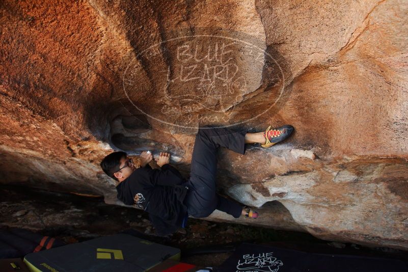 Bouldering in Hueco Tanks on 11/02/2018 with Blue Lizard Climbing and Yoga
Filename: SRM_20181102_1354330.jpg
Aperture: f/4.0
Shutter Speed: 1/250
Body: Canon EOS-1D Mark II
Lens: Canon EF 16-35mm f/2.8 L