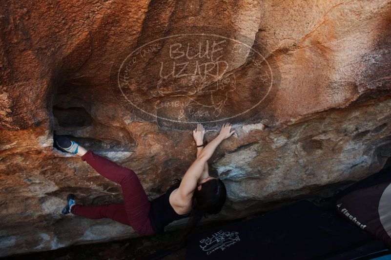 Bouldering in Hueco Tanks on 11/02/2018 with Blue Lizard Climbing and Yoga
Filename: SRM_20181102_1355370.jpg
Aperture: f/4.0
Shutter Speed: 1/320
Body: Canon EOS-1D Mark II
Lens: Canon EF 16-35mm f/2.8 L