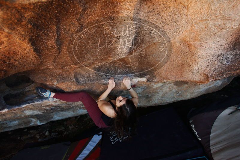 Bouldering in Hueco Tanks on 11/02/2018 with Blue Lizard Climbing and Yoga
Filename: SRM_20181102_1357390.jpg
Aperture: f/4.0
Shutter Speed: 1/250
Body: Canon EOS-1D Mark II
Lens: Canon EF 16-35mm f/2.8 L