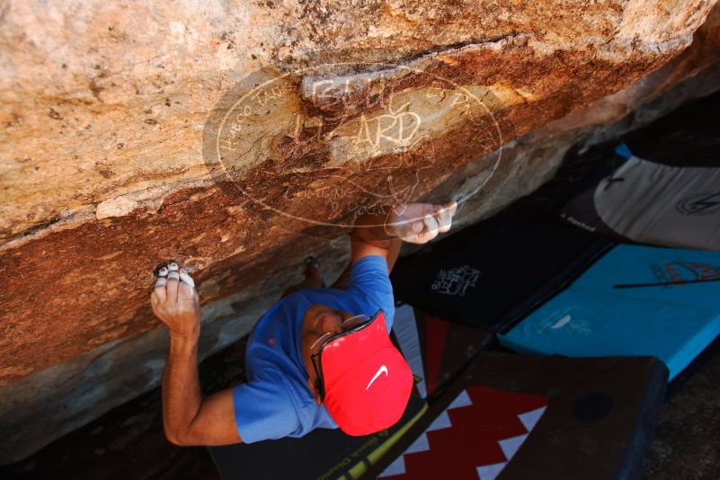 Bouldering in Hueco Tanks on 11/02/2018 with Blue Lizard Climbing and Yoga
Filename: SRM_20181102_1400200.jpg
Aperture: f/4.0
Shutter Speed: 1/500
Body: Canon EOS-1D Mark II
Lens: Canon EF 16-35mm f/2.8 L