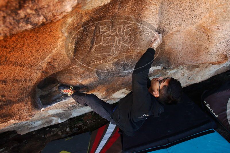 Bouldering in Hueco Tanks on 11/02/2018 with Blue Lizard Climbing and Yoga

Filename: SRM_20181102_1404220.jpg
Aperture: f/4.5
Shutter Speed: 1/160
Body: Canon EOS-1D Mark II
Lens: Canon EF 16-35mm f/2.8 L
