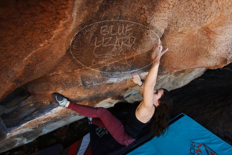 Bouldering in Hueco Tanks on 11/02/2018 with Blue Lizard Climbing and Yoga
Filename: SRM_20181102_1448270.jpg
Aperture: f/4.0
Shutter Speed: 1/320
Body: Canon EOS-1D Mark II
Lens: Canon EF 16-35mm f/2.8 L