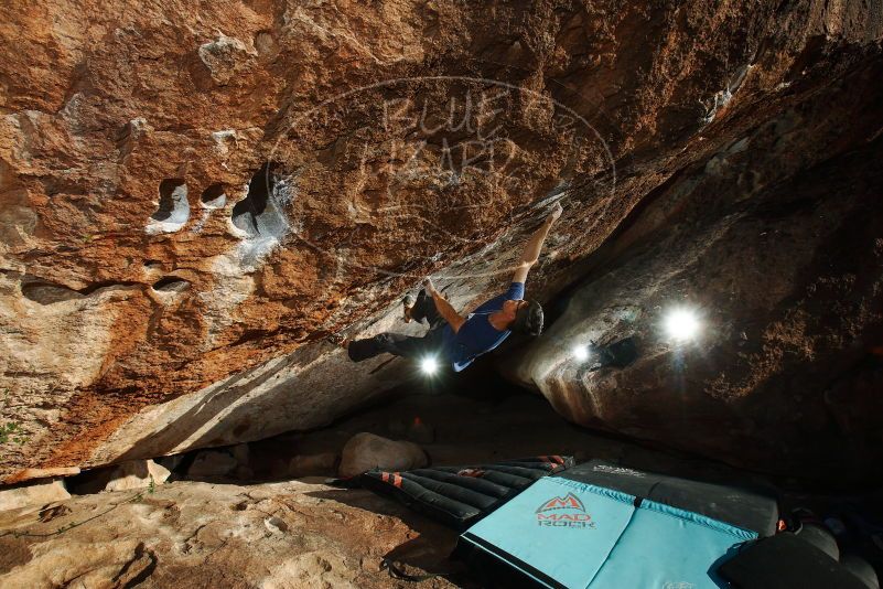 Bouldering in Hueco Tanks on 11/02/2018 with Blue Lizard Climbing and Yoga
Filename: SRM_20181102_1701540.jpg
Aperture: f/9.0
Shutter Speed: 1/250
Body: Canon EOS-1D Mark II
Lens: Canon EF 16-35mm f/2.8 L