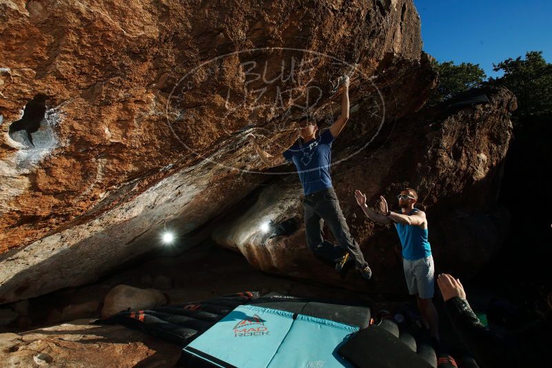 Bouldering in Hueco Tanks on 11/02/2018 with Blue Lizard Climbing and Yoga
Filename: SRM_20181102_1702040.jpg
Aperture: f/9.0
Shutter Speed: 1/250
Body: Canon EOS-1D Mark II
Lens: Canon EF 16-35mm f/2.8 L