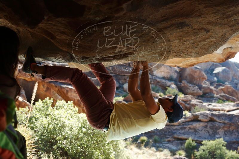 Bouldering in Hueco Tanks on 11/03/2018 with Blue Lizard Climbing and Yoga
Filename: SRM_20181103_1008230.jpg
Aperture: f/5.6
Shutter Speed: 1/400
Body: Canon EOS-1D Mark II
Lens: Canon EF 50mm f/1.8 II