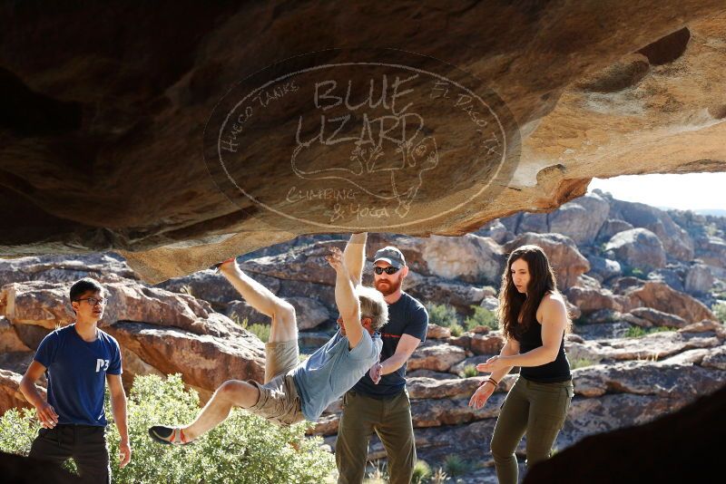 Bouldering in Hueco Tanks on 11/03/2018 with Blue Lizard Climbing and Yoga
Filename: SRM_20181103_1034380.jpg
Aperture: f/5.6
Shutter Speed: 1/800
Body: Canon EOS-1D Mark II
Lens: Canon EF 50mm f/1.8 II