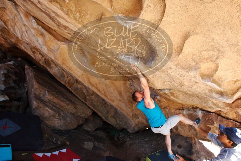 Bouldering in Hueco Tanks on 11/03/2018 with Blue Lizard Climbing and Yoga
Filename: SRM_20181103_1141231.jpg
Aperture: f/5.6
Shutter Speed: 1/400
Body: Canon EOS-1D Mark II
Lens: Canon EF 16-35mm f/2.8 L
