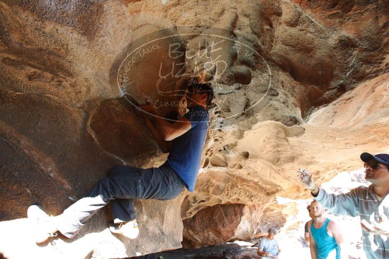 Bouldering in Hueco Tanks on 11/03/2018 with Blue Lizard Climbing and Yoga
Filename: SRM_20181103_1436060.jpg
Aperture: f/5.6
Shutter Speed: 1/200
Body: Canon EOS-1D Mark II
Lens: Canon EF 16-35mm f/2.8 L